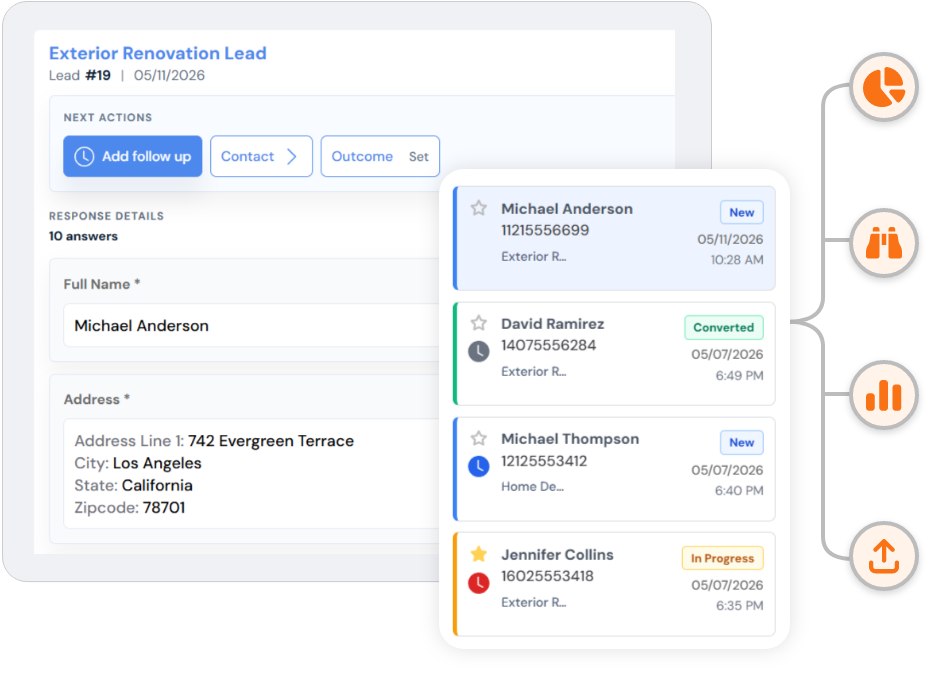 SmartFormify submission inbox showing website form responses