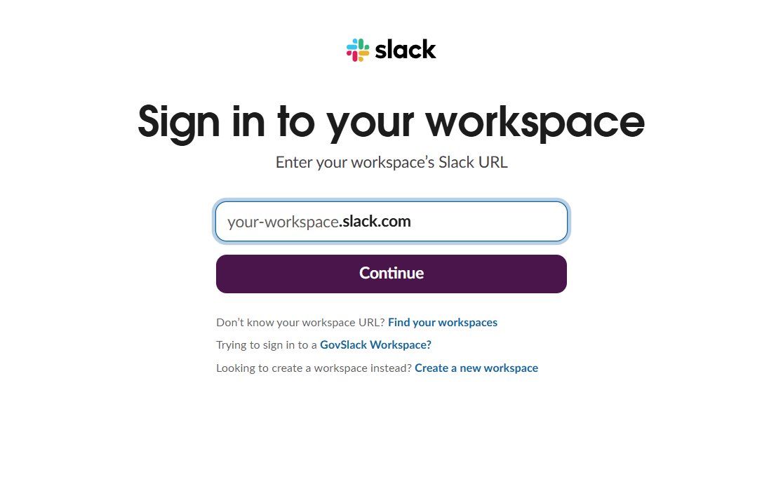 Authorize Slack