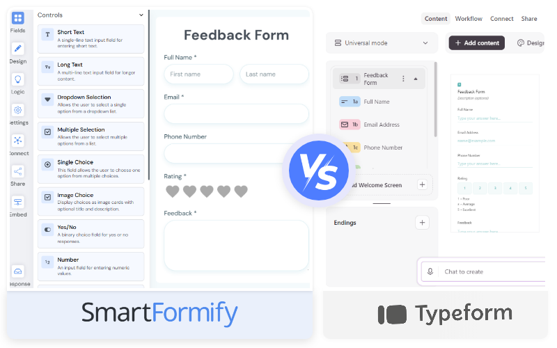 Form Builder Comparison