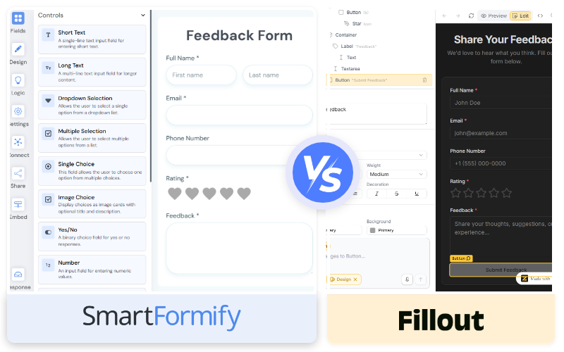 Form Builder Comparison