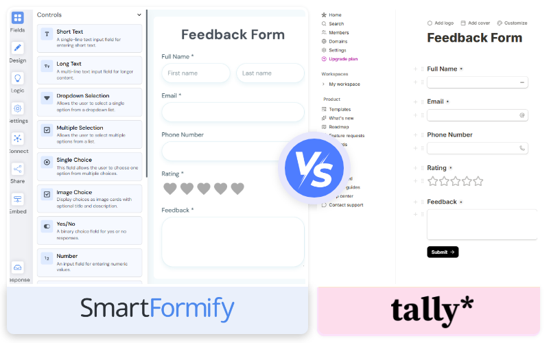 Form Builder Comparison