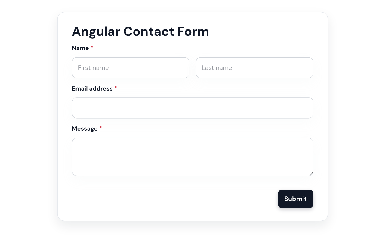 Angular Contact Form cover