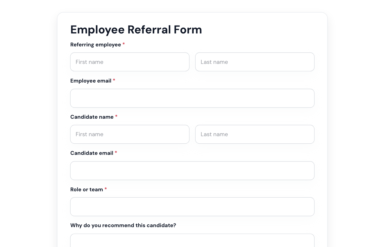 Employee Referral Form cover