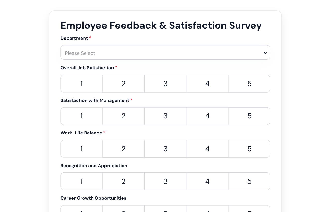 Employee Satisfaction Survey cover